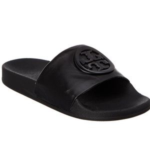 NWOT Tory Burch Lina Leather Slides Sz 8